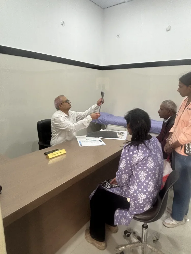 Chief Surgeon Dr. Adarsh Kumar Patient Checkup Desk